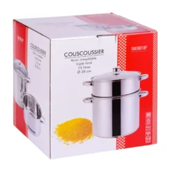 Couscoussier inox 28 cm 15 litres
