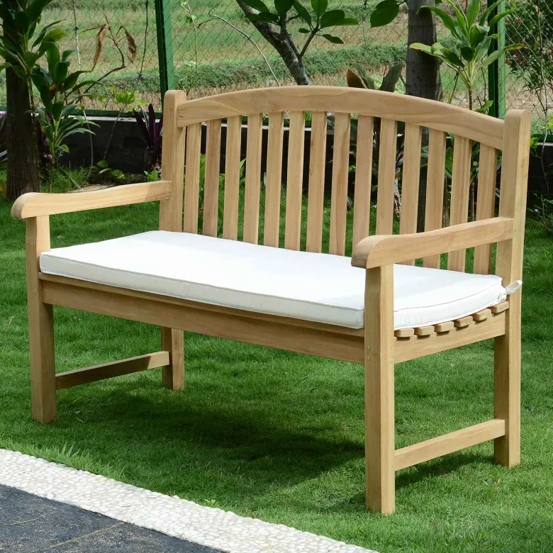 Coussin crème pour banc 130 cm