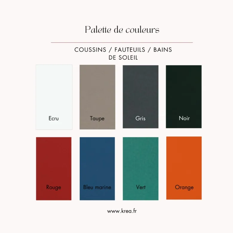 Coussin crème pour fauteuil fixe