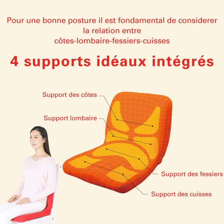 Coussin ergonomique pinto standard-mbleu