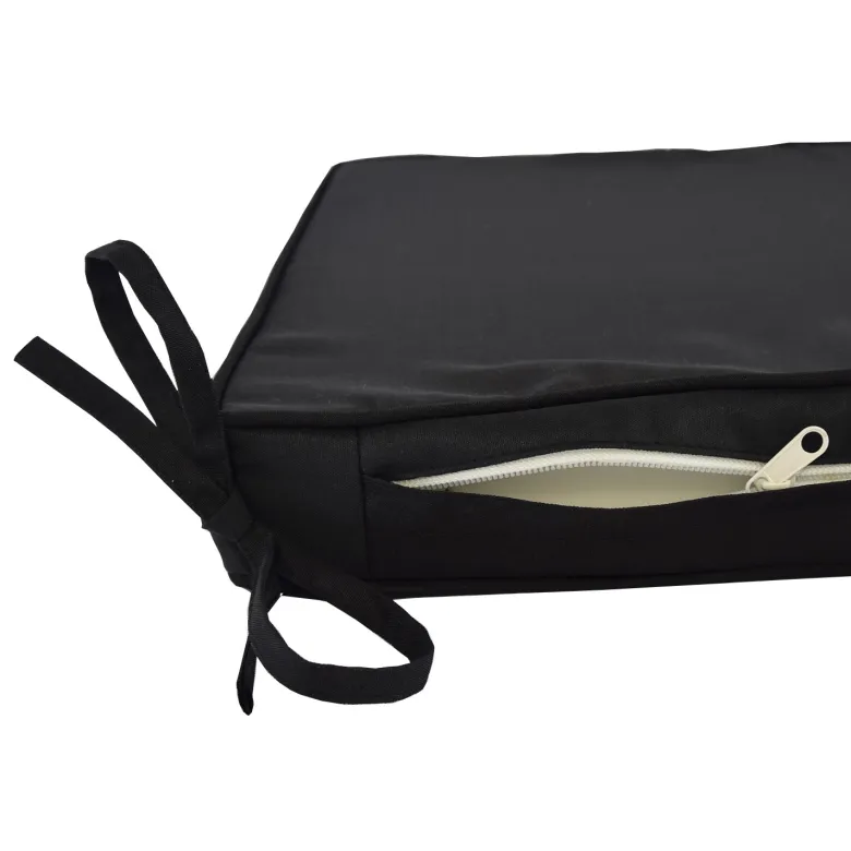 Coussin noir pour chaises et fauteuils