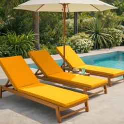 Coussin pour bain de soleil déhoussable
