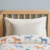 Coussin rectangle en coton bio blanc Blanc