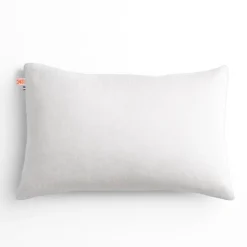 Coussin rectangle en coton bio blanc Blanc