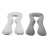 Coussin velinda gris