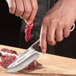 Couteau de cuisine mongol - lame 10 cm acier inoxydable