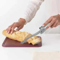 Couteau électrique sans fil - 2 lames inox - support bois élégant