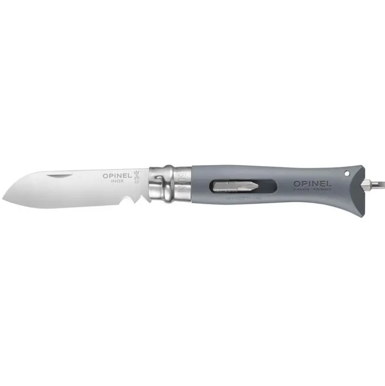Couteau opinel n°9 bricolage gris