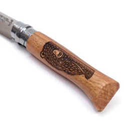 Couteau Opinel n°8 gravé ours
