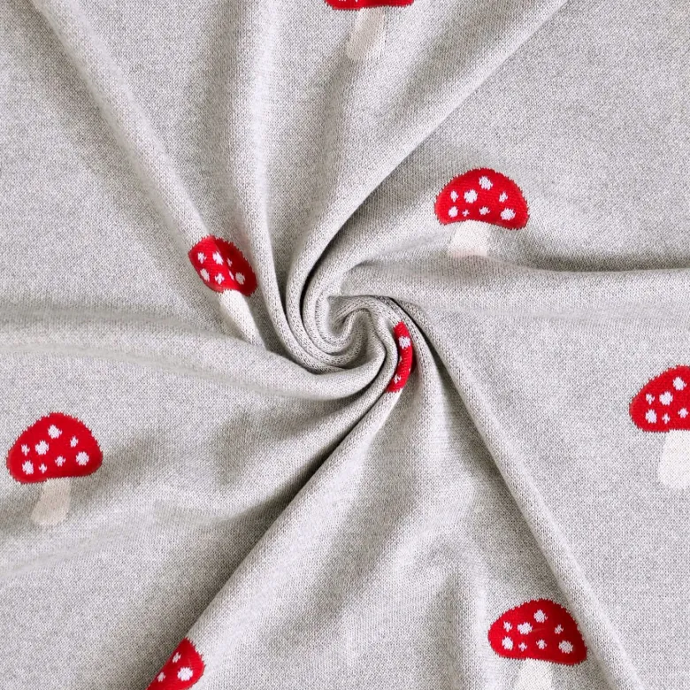 Couverture coton bio champi