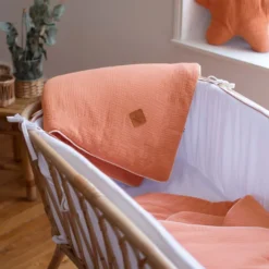 Couverture gaze de coton jeanne beige