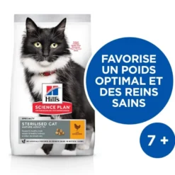 Croquettes chat science plan sterilised mature adult poulet - hill's