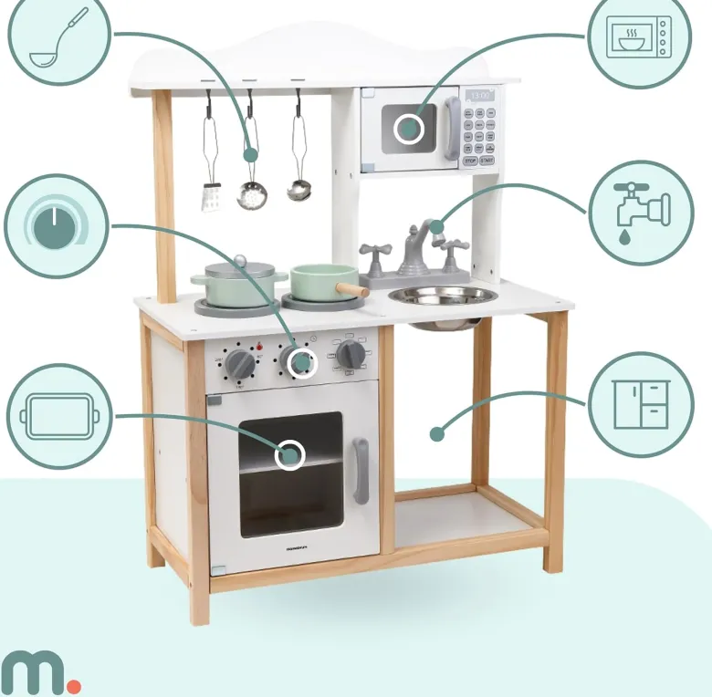 Cuisine enfant en bois montessori +3 ans