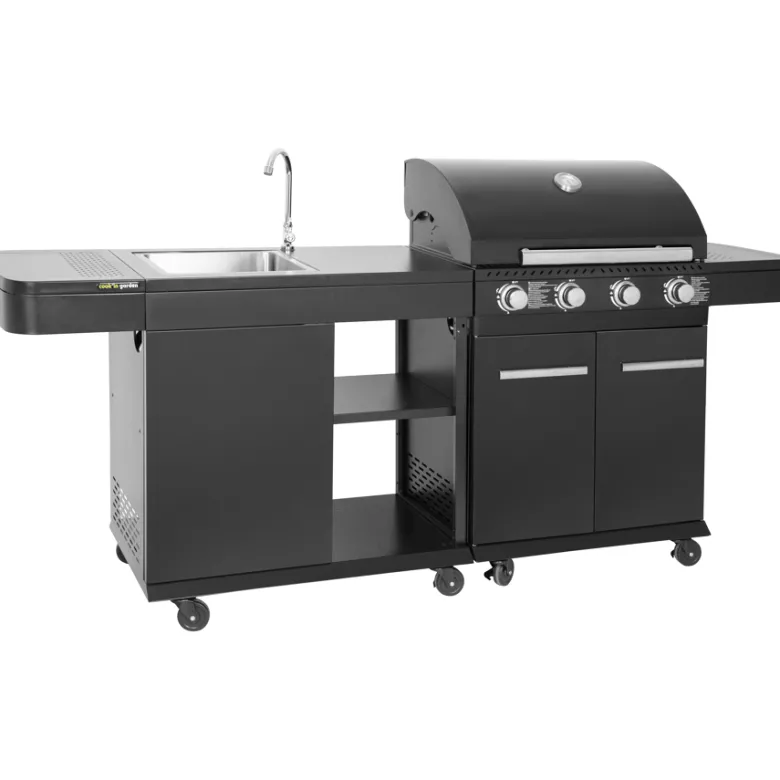 Cuisine extérieure modulable fyra - 4 brûleurs