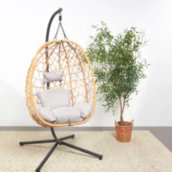 Cuzco fauteuil suspendu effet rotin