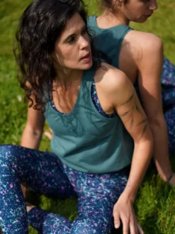 Débardeur yoga sibia vert forêt L