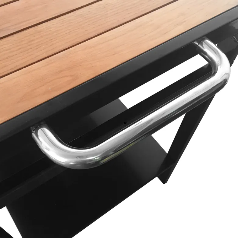 Desserte aveiro noire pour plancha