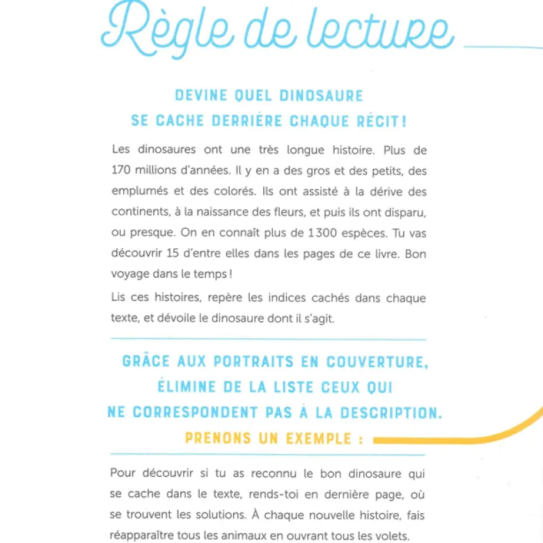 Devine qui je suis - Les dinosaures