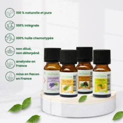 Diffuseur elipsia + 4 he citron arbre à thé lavandin pin