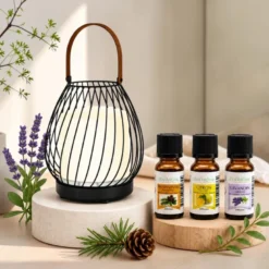Diffuseur lanterne nomade sans fil milano + 3 he 100% naturelles