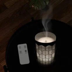 Diffuseur vérone métal et verre + 4 he citron arbre à thé lavandin pin