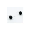 Dormeuses agate noire et argent