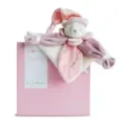 Doudou collector ours rose