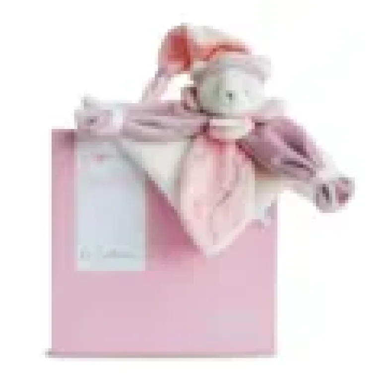 Doudou collector ours rose