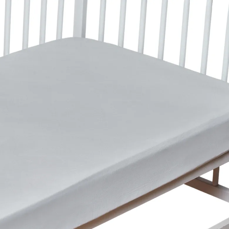 Drap-housse coton - 60x120 gris 60x120