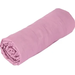 Drap-housse coton - 60x120 rose 60x120