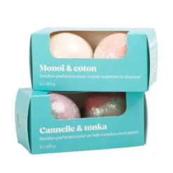 Duo boules de bain cannelle tonka