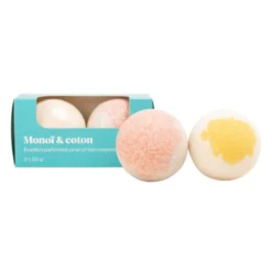 Duo boules de bain monoï coton