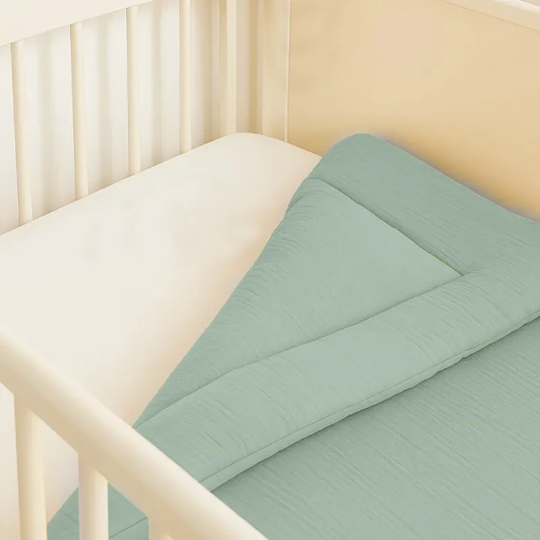 Edredon en coton bio vert