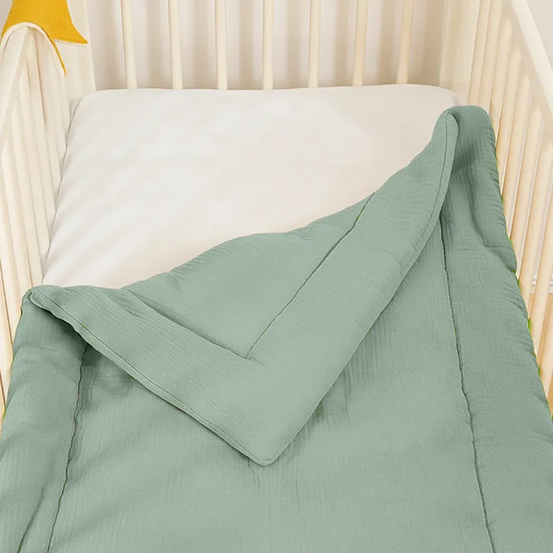 Edredon en coton bio vert