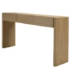 Ella - console l160 couleur naturelle 3 tiroirs design arrondi