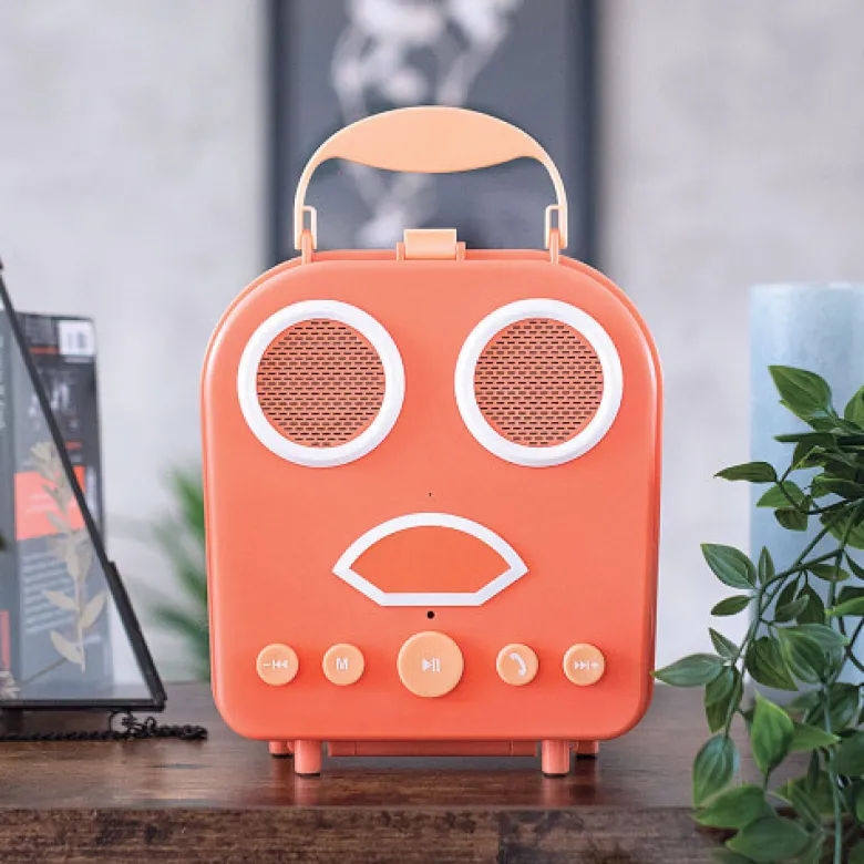 Enceinte bluetooth orange facesound