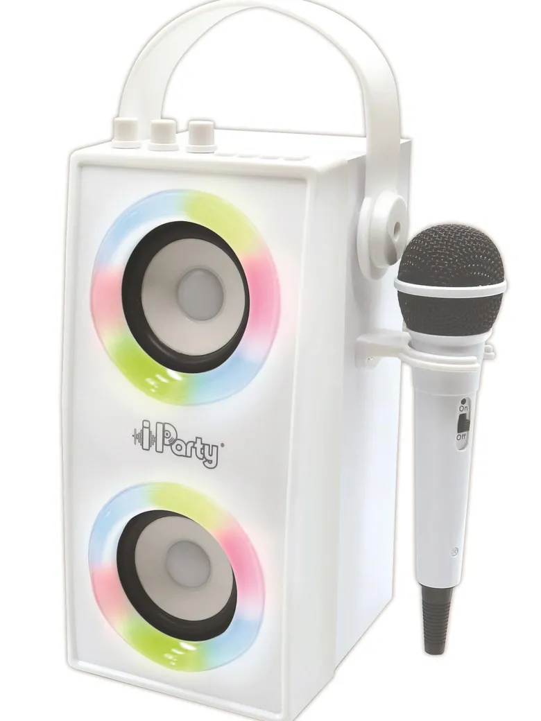 Enceinte bluetooth portable avec micro et effets lumineux iparty