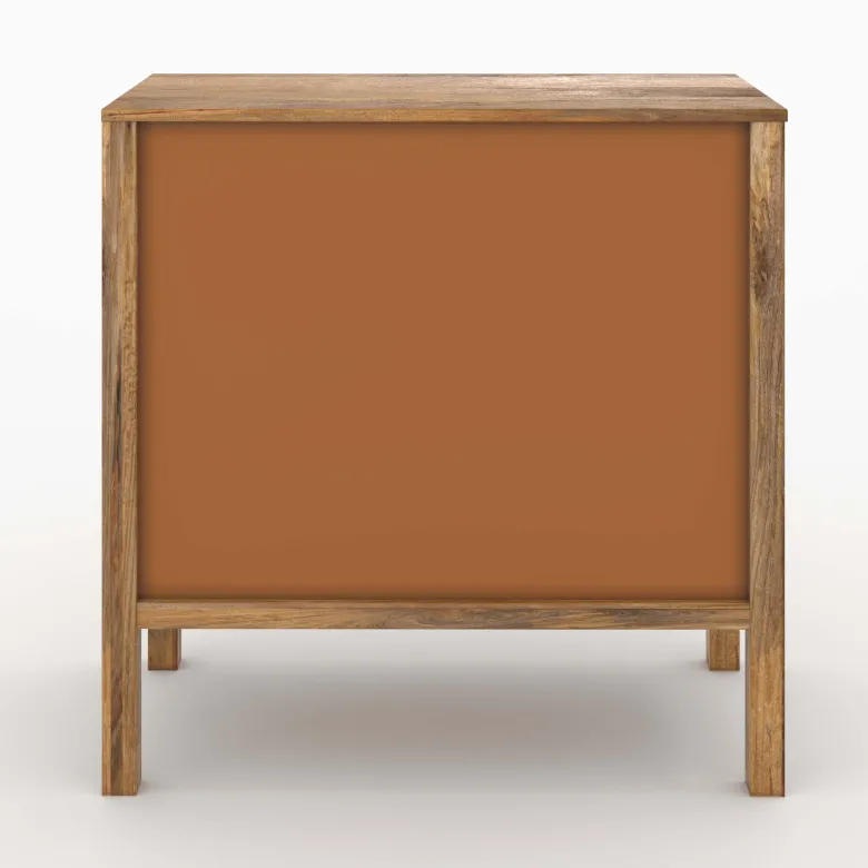 Ensemble commode et armoire en bois de manguier - tiki