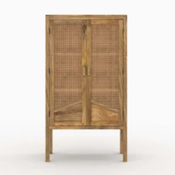 Ensemble commode et armoire en bois de manguier - tiki