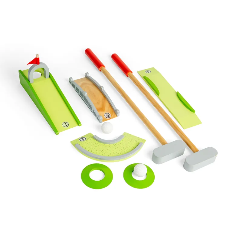 Ensemble de golf fou en bois