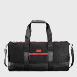 E2r bagage cabine compact tissu noir et rouge femme giovana