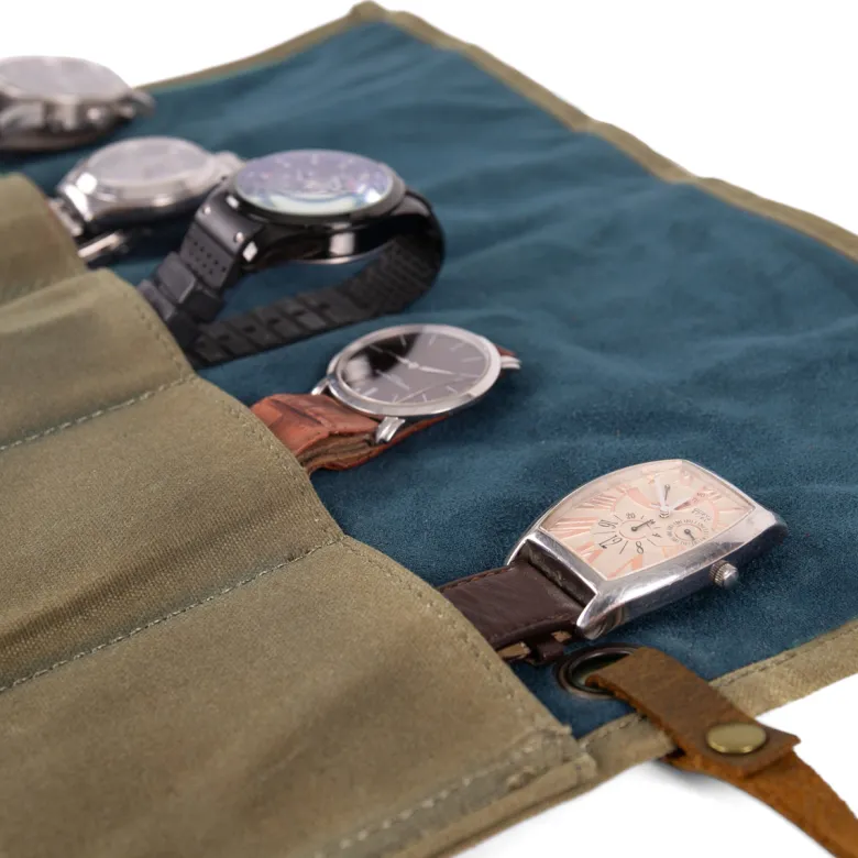 Etui à montres woodchuck havane