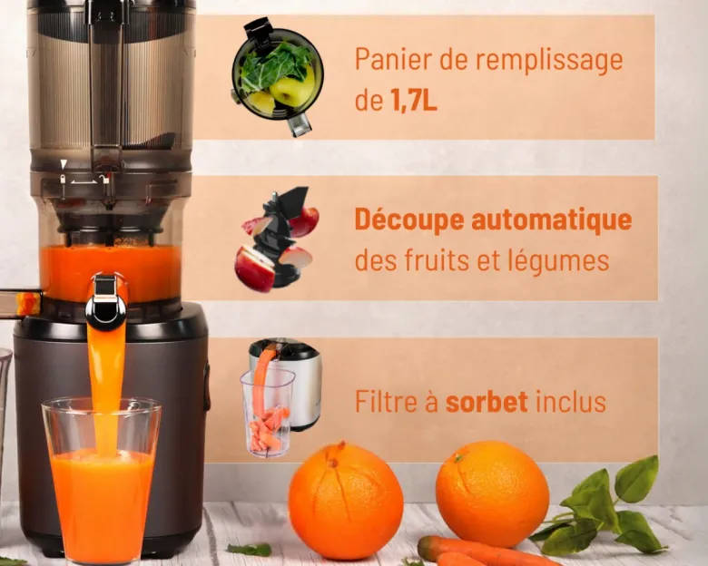 Extracteur de jus auto6 - gris mat - kuvings