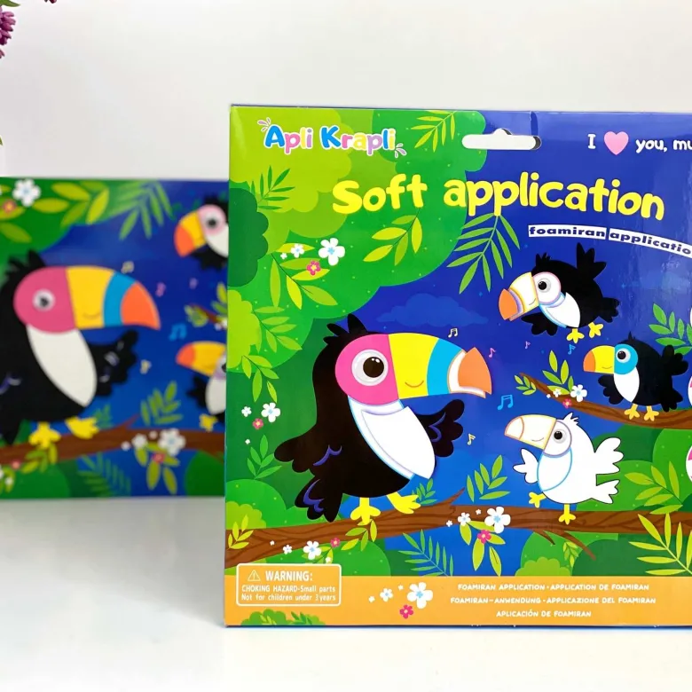 Famille toucans - kit créatif en mousse