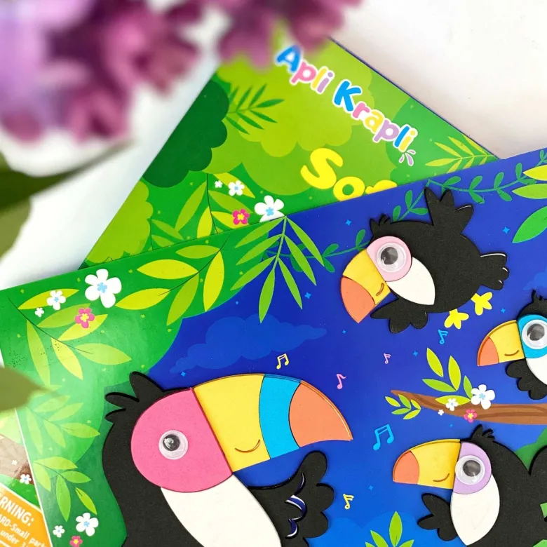 Famille toucans - kit créatif en mousse