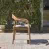 Fauteuil de jardin en teck massif