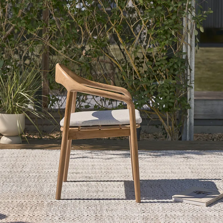 Fauteuil de jardin en teck massif