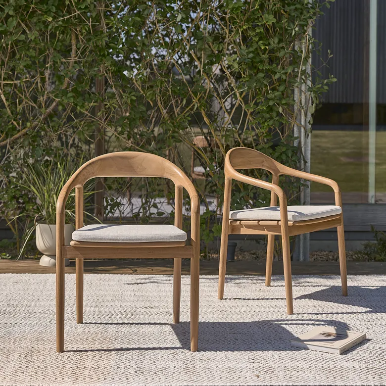 Fauteuil de jardin en teck massif