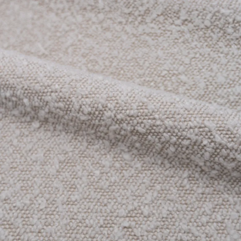 Fauteuil en tissu bouclé blanc - ysé