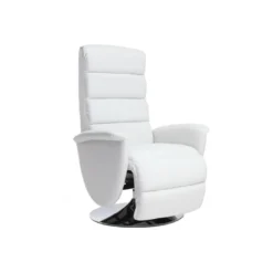 Fauteuil relax manuel blanc nelson